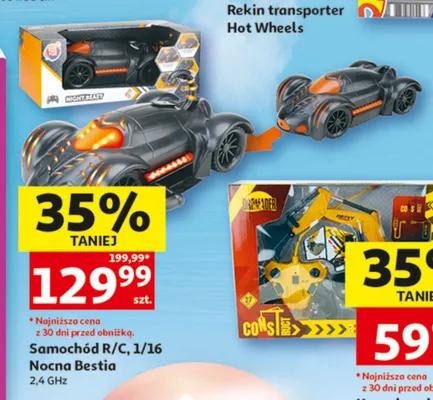Samochód R/C 1/16 Nocna Bestia 2,4GHz promocja w Auchan