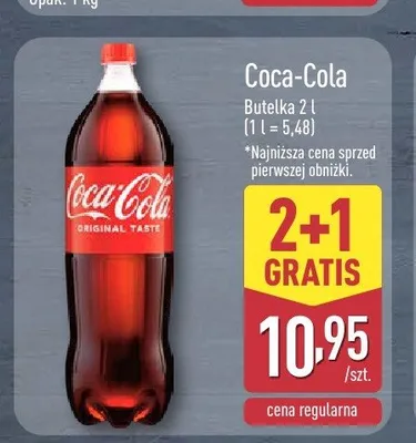 Napój gazowany Coca-Cola promocja w Aldi