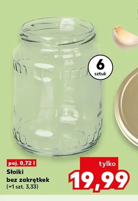 Słoiki bez zakrętek 6-pak promocja w Kaufland