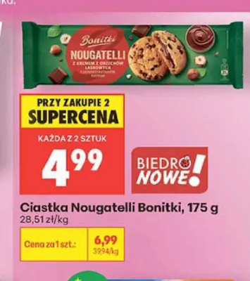 Ciastka Nougatelli Bonitki promocja w Biedronka