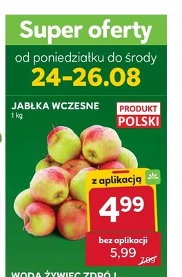 Jabłka wczesne promocja w Stokrotka