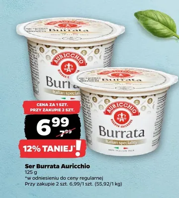 Ser Burrata promocja w Netto