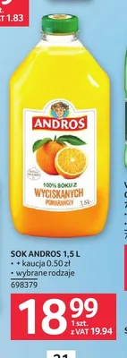 Sok Andros promocja w Selgros