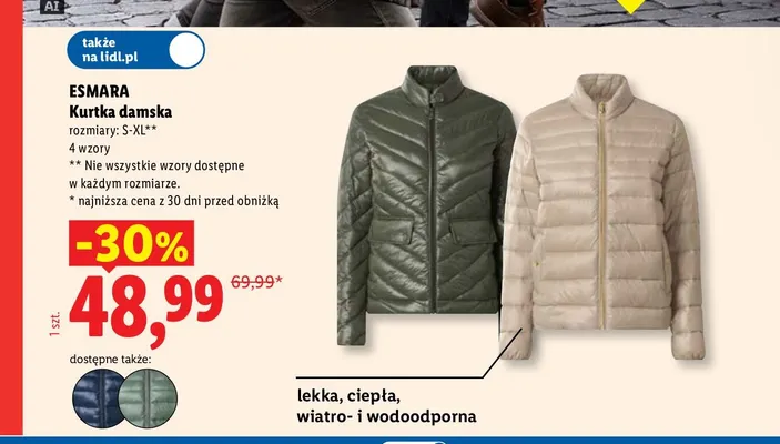 Kurtka damska Esmara promocja w Lidl