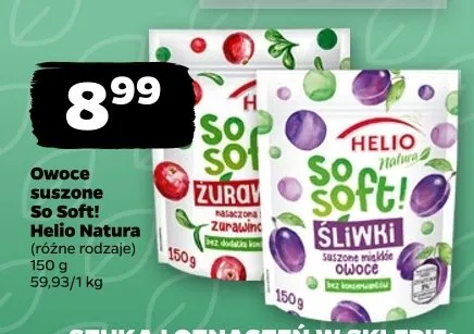 Owoce suszone So Soft! Helio Natura promocja w Netto