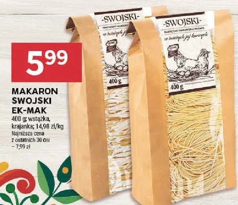 Makaron ek-mak promocja w Stokrotka