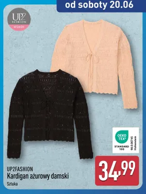 Kardigan ażurowy damski UP2FASHION promocja w Aldi