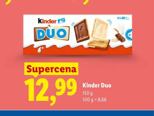 Ciastka Kinder Duo promocja w Lidl