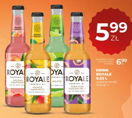 Drink Royale Paloma Grapefruit promocja w Duży Ben