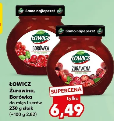 Żurawina, Borówka do mięs i serów promocja w Kaufland