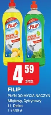 Płyn do mycia naczyń miętowy, cytrynowy promocja w Chorten