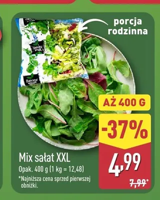 Mix sałat XXL promocja w Aldi