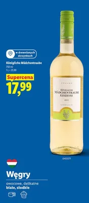 Wino Königliche Mädchentraube promocja w Lidl