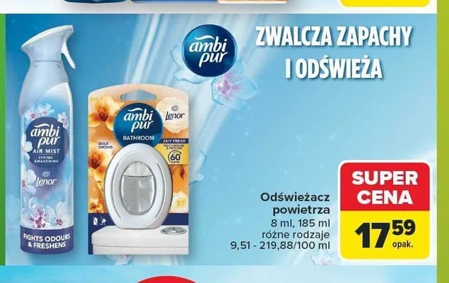 Odświeżacz powietrza Ambi Pur Air Mist promocja w Carrefour Market