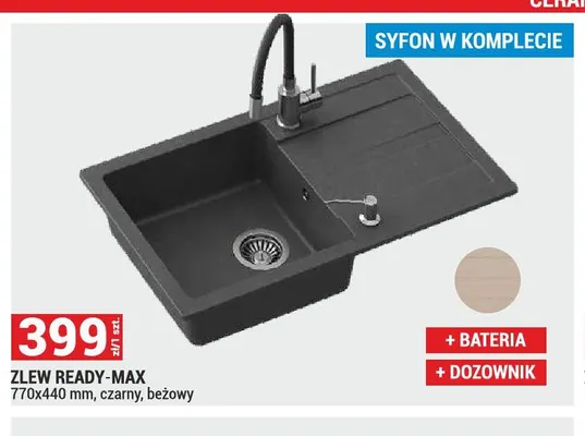 Zlew Ready-Max promocja w Merkury Market