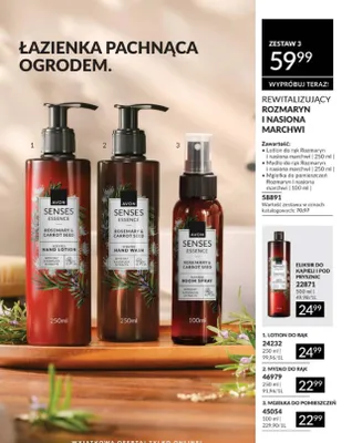 Mgiełka do pomieszczeń Avon Senses Essence Rozmaryn i nasiona marchwi promocja w AVON