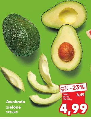 Awokado zielone sztuka promocja w Kaufland