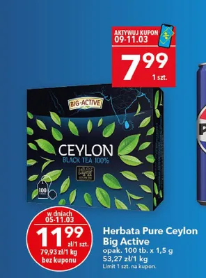 Herbata Pure Ceylon promocja w LEWIATAN