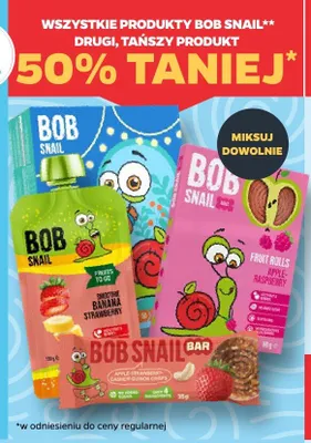 Bar BOB SNAIL Apple-Strawberry-Cashew-Quinoa Crisps promocja w Netto