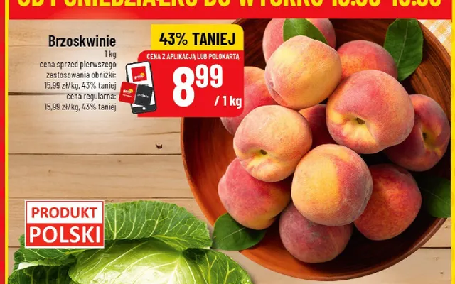 Brzoskwinie promocja w POLOmarket