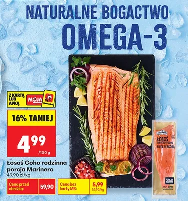 Łosoś Coho rodzinna porcja Marinero promocja w Biedronka