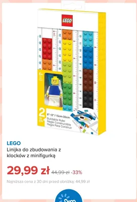Linijka do zbudowania z klocków z minifigurką LEGO promocja w Smyk