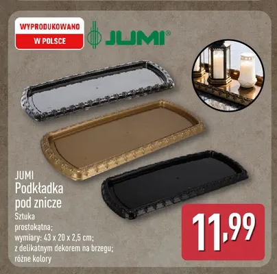 Podkładka pod znicze prostokątna Jumi promocja w Aldi