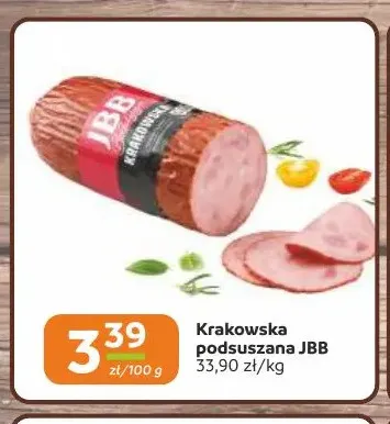 Kiełbasa krakowska podsuszana JBB promocja w Gama