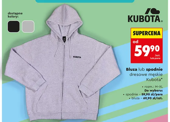 Bluza dresowa męska Kubota promocja w Biedronka