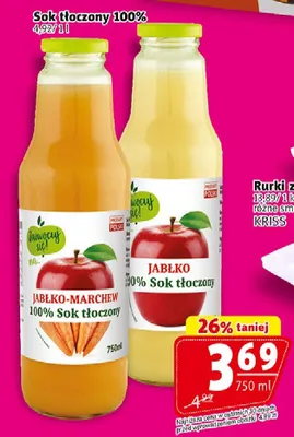 Sok tłoczony 100% Jabłko Zaowocuj się! promocja w Prim Market