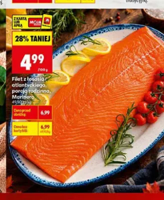 Filet z łososia atlantyckiego porcja rodzinna Marinero promocja w Biedronka