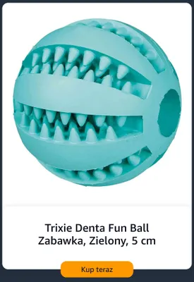 Zabawka dla psa Trixie Denta Fun Ball zielona 5 cm promocja w Amazon