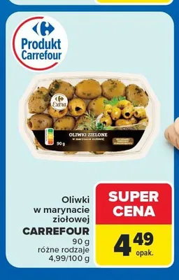 Oliwki w marynacie ziołowej Carrefour promocja w Carrefour