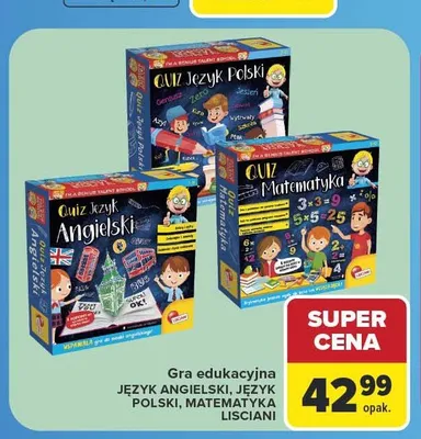 Gra edukacyjna Matematyka Lisciani promocja w Carrefour