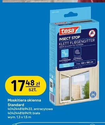 Moskitiera okienna Standard tesa promocja w Castorama
