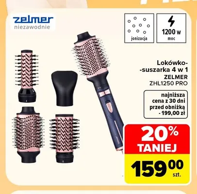 Lokówko-suszarka 4 w 1 Zelmer ZHL1250 Pro promocja w Carrefour