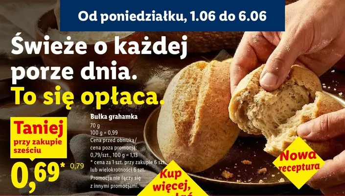 Bułka grahamka promocja w Lidl
