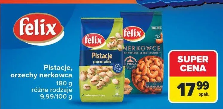 Pistacje, orzechy nerkowca promocja w Carrefour