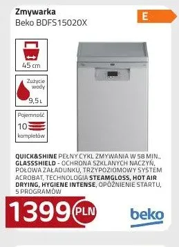 Zmywarka BDF15020X Beko promocja w kakto.pl