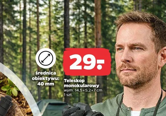 Teleskop monokularowy promocja w Netto