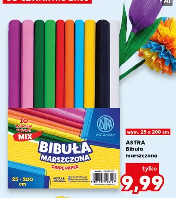 Bibuła marszczona Astra 25x200 cm promocja w Kaufland