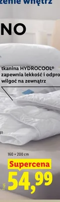 Kołdra Hydrocool Livarno 140x200 cm promocja w Lidl
