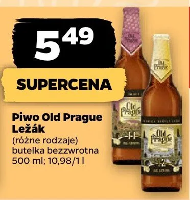 Piwo Old Prague Lezak promocja w Netto