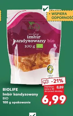 Imbir kandyzowany Biolife BIO promocja w Kaufland