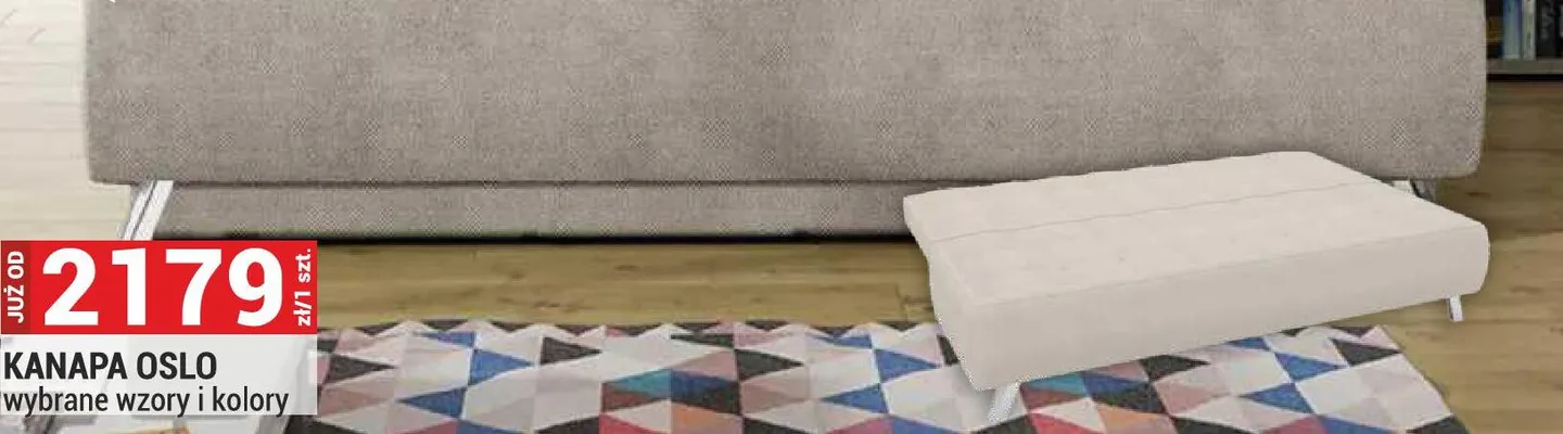 Kanapa Oslo 197/94/90cm wybrane wzory i kolory promocja w Merkury Market
