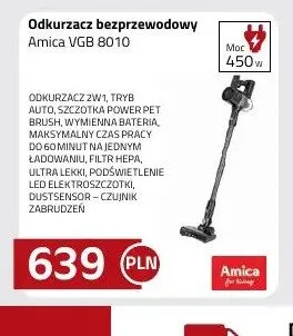 Odkurzacz bezprzewodowy Amica VGB 8010 promocja w kakto.pl