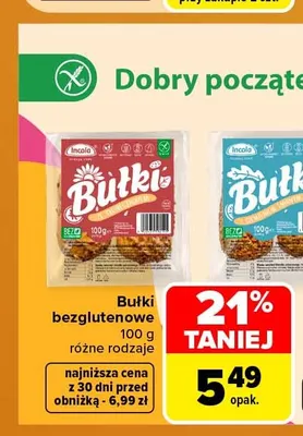 Bułki bezglutenowe Incola promocja w Carrefour