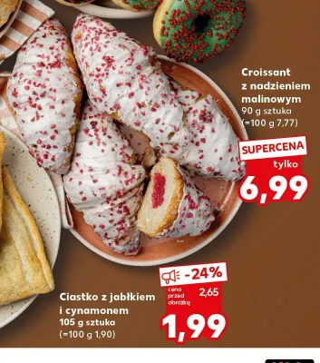 Croissant z nadzieniem malinowym promocja w Kaufland