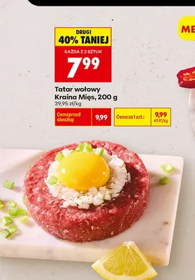 Tatar wołowy Kraina Mięs promocja w Biedronka
