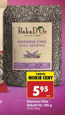Nasiona Chia BakaD'Or promocja w Biedronka